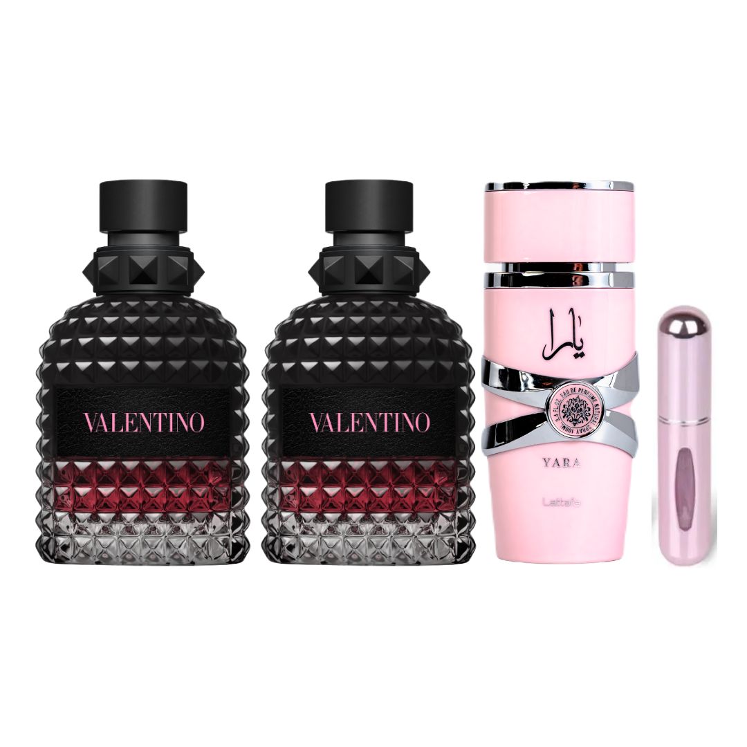 2 VALENTINO INTENSE + YARA + PERFUMERO